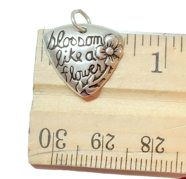 925 Sterling Silver Blossom Like a Flower pendant Charm - Image 3