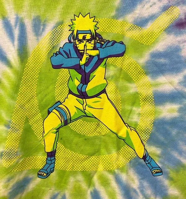Naruto Shippuden Anime Tie dye Tshirt size XL - Image 2