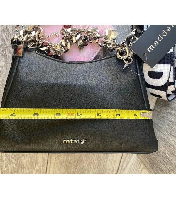Madden Girl Charm Crossbody Bag with Bonus Pink Butterfly Wallet - Image 6