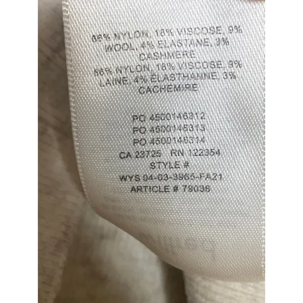Aritzia Wilfred Beige Wool Cashmere Knit Bustier Corset Cami Tank Crop Top Sz S - Image 6