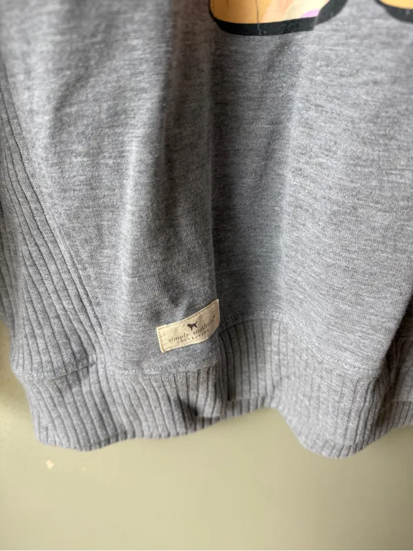 Simply Southern In My Mom Era Graphic Sweatshirt Gray Crewneck Small - Image 2