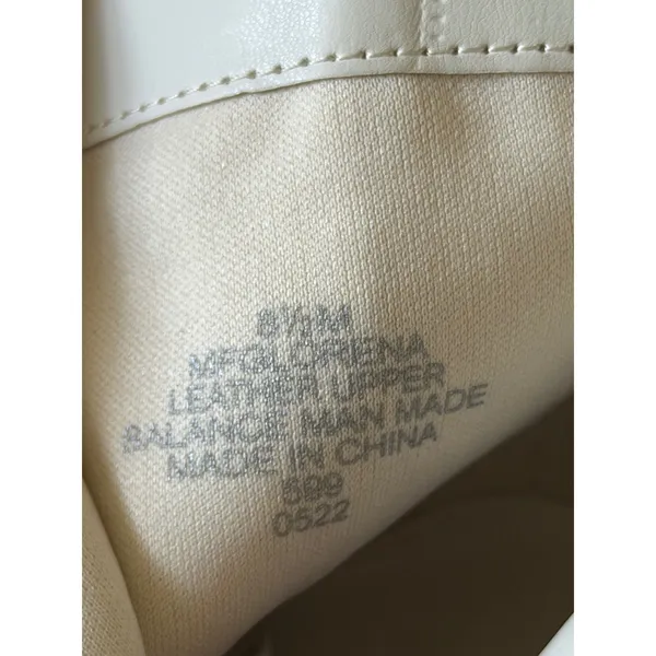 Marc Fisher Olorena White Leather Pointed Toe Block Heel Ankle Boots Size 8.5M - Image 9