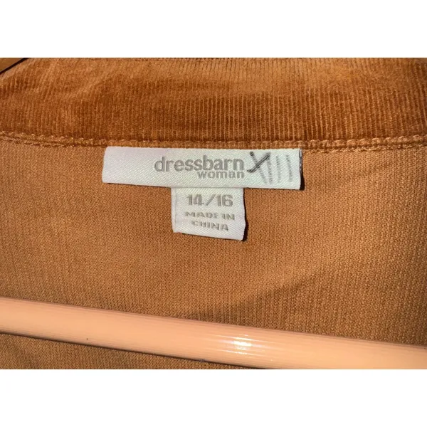 Vintage‎ Dressbarn Corduroy Blazer Button Up Women's 14/16 Academia Equestrian - Image 4