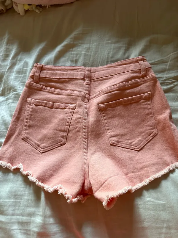 altard state peach jean shorts  - Image 2