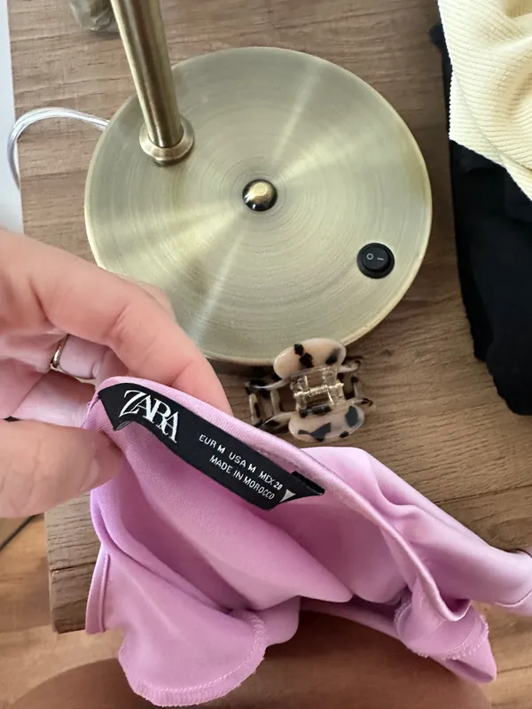 Pink Maxi Satin ZARA Dress - Image 4