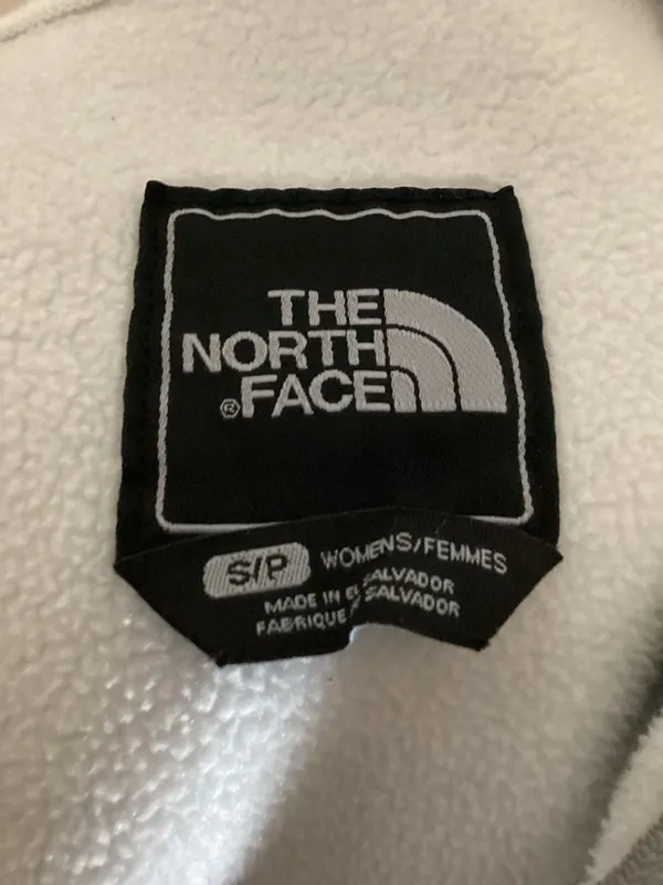 The North Face Women's Denali Full Zip Fleece Jacket White and Gray Size Small - Image 2