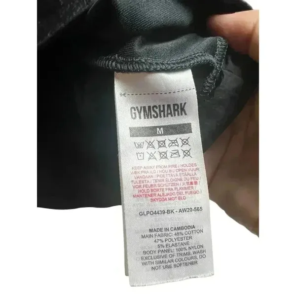 Gymshark Venture Hoodie Cropped Pullover2 Raglan Boxy Activewear Black Medium - Image 7
