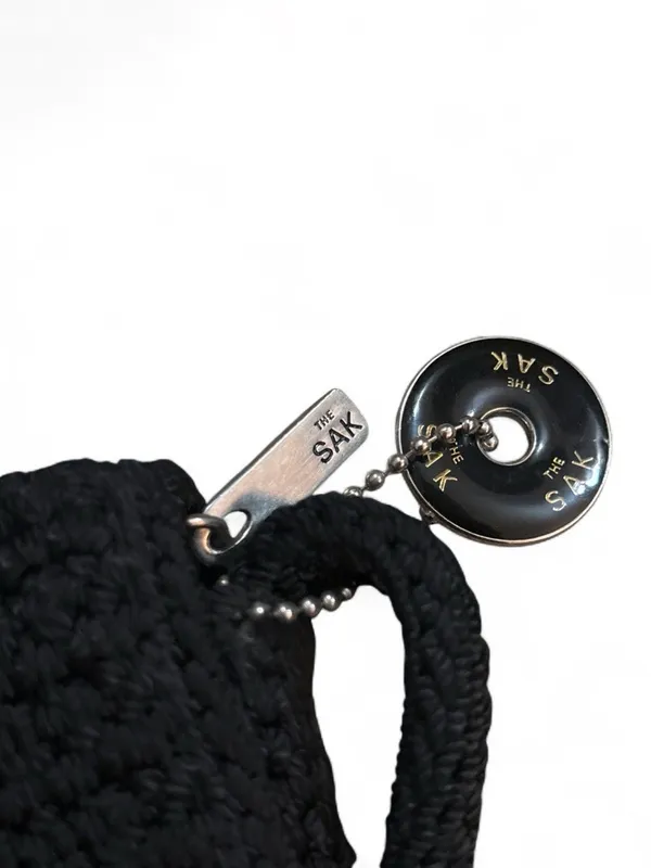The Sak Black Crochet Crossbody Bag Festival Boho Casual Classic - Image 3