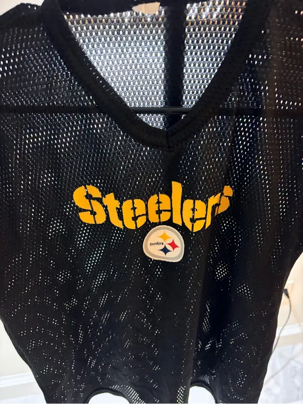 Steelers Black Mesh Jersey Top - Image 2