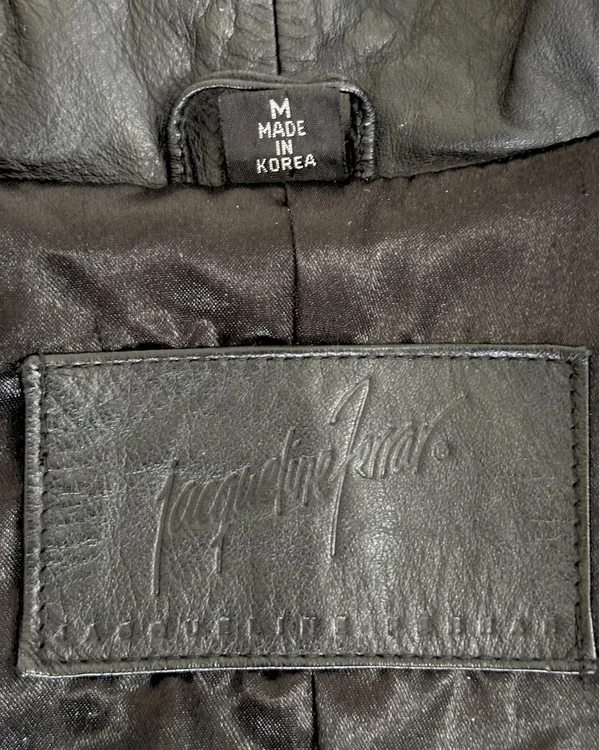 Jacqueline Ferrar Black Leather Trench Coat – Made in Korea - Image 13