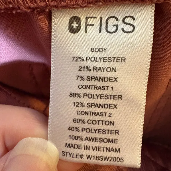 FIGS‎ Technical Collection Zamora Jogger Scrub XS Mauve - Image 6