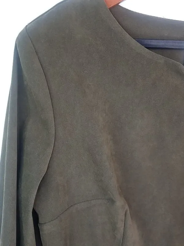 DJ Summers 14 Chocolate Zip Suit Top Plus Funeral - Image 10