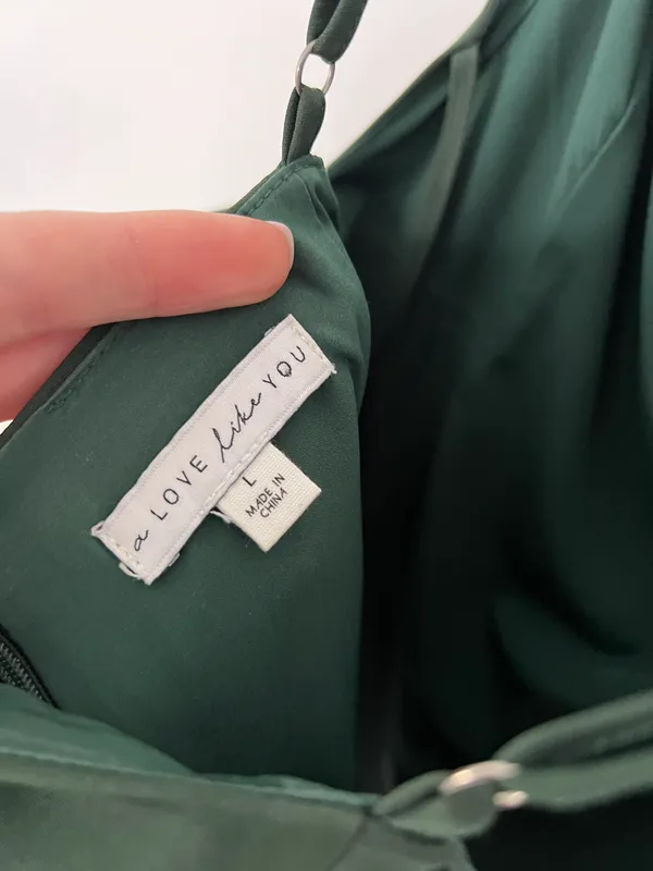 Green Dress Size L - Image 3
