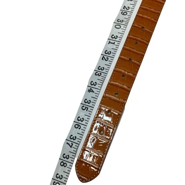 A New Day Women's Cognac & Gold Triple Plaque Belt Size Small NEW! - Image 8