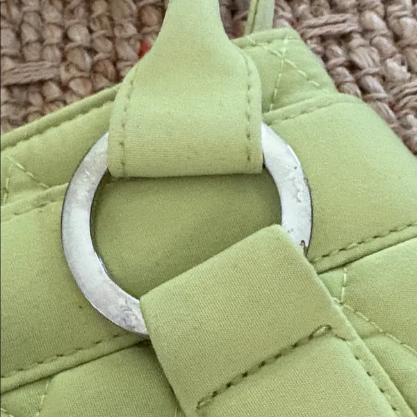 Vera Bradley Quilted Light Lime Shoulder Bag - Image 5