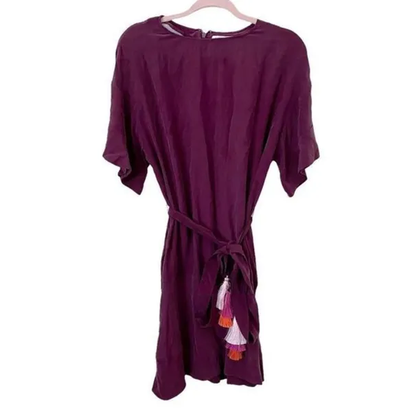 MARIE OLIVER Silk Tassel Mini Dress‎ - Image 2