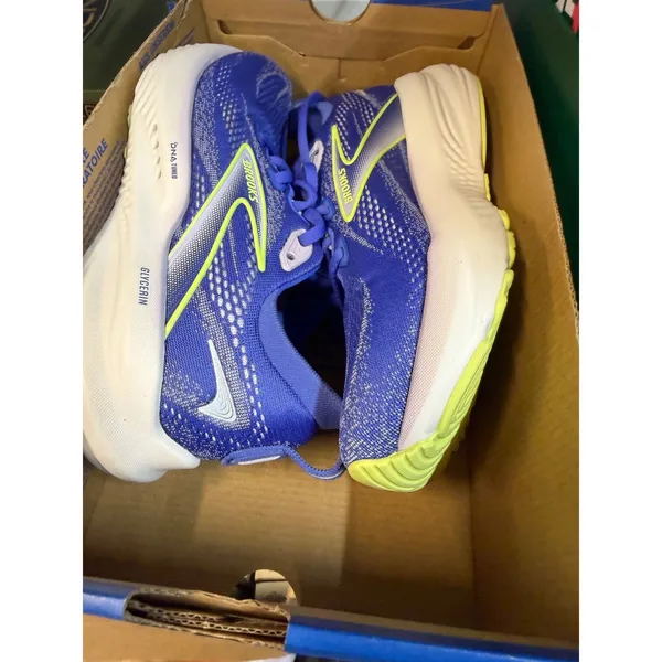 Brooks Glycerin 22 Womens Running Shoes Amparo Blue Yellow Size 6 NWB No Lid - Image 5