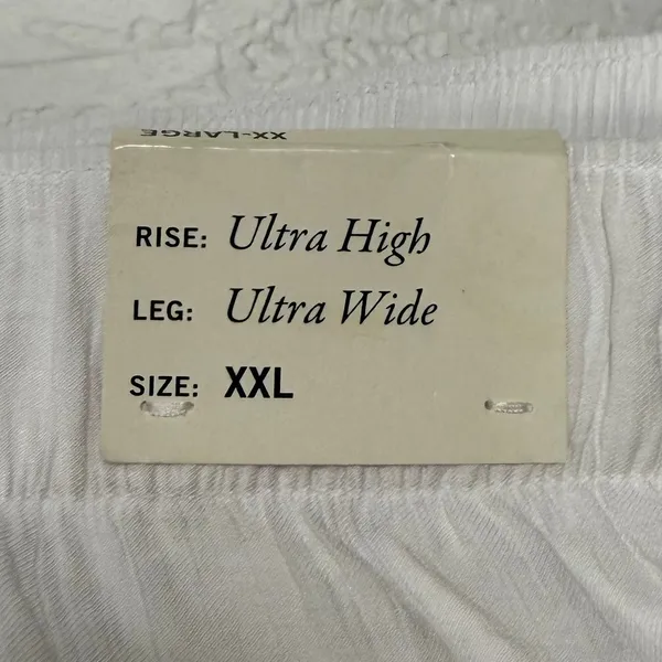 Abercrombie & Fitch Ultra High Rise Ultra Wide Leg Crinkle Pants Size XXL - Image 3