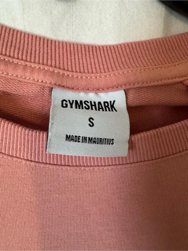 Gymshark Dusty Pink Cropped Long Sleeve Top – Small - Image 3