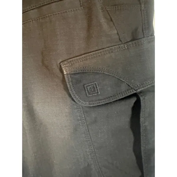 5.11 Tactical Women’s Black Cargo Work Pants Durable Cotton Blend Size 8 - Image 9