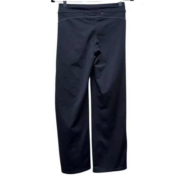 Athleta Women Wide Leg Low Rise Pants Pull On Size XSP Black‎ Yoga - Image 2