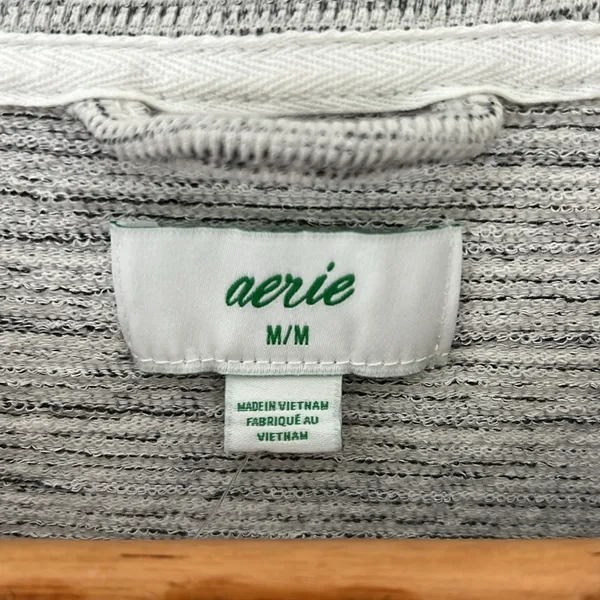 Aerie Drop Sleeve Heather Gray Sweater | Size Medium - Image 5