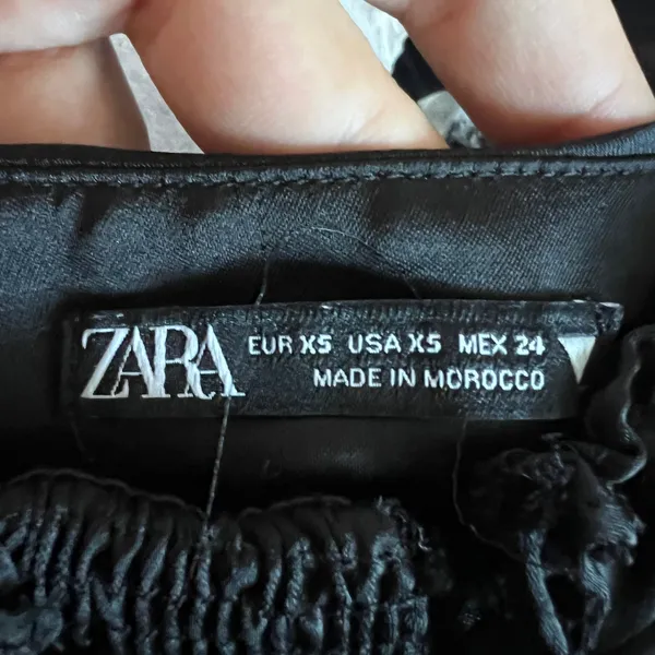 Zara Black Ruffle Babydoll Top, Goth Whimsigoth Grunge Indie Sleaze Coquette XS‎ - Image 3