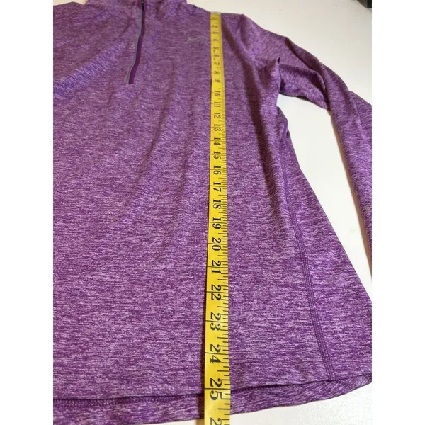 Nike Nike Heathered Purple Dri-FIT Pullover Sz M Nike Running w Thumbholes - Image 9