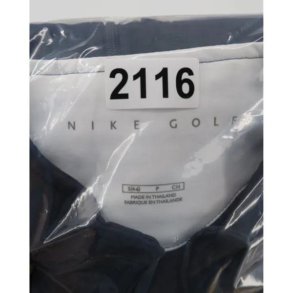 Nike Golf Navy Blue Waffle Knit Full Zip Vest Womens Small White Trim‎ - Image 13
