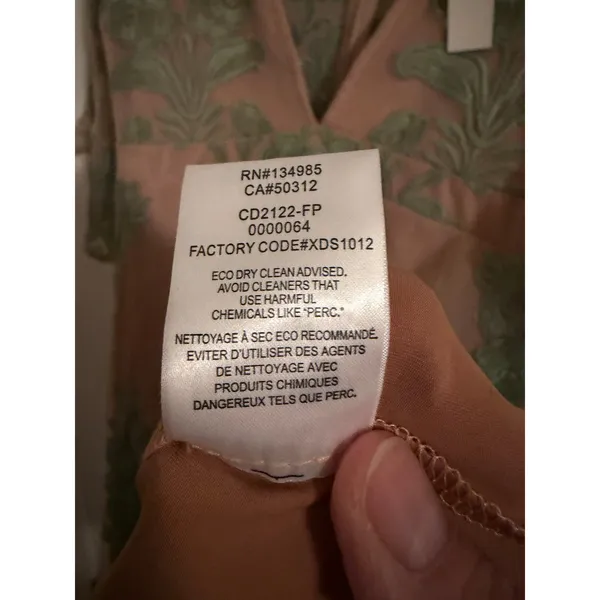 For Love & Lemons Dress Womens Large Nude Green Floral Embroidered‎ Mini $298 - Image 6