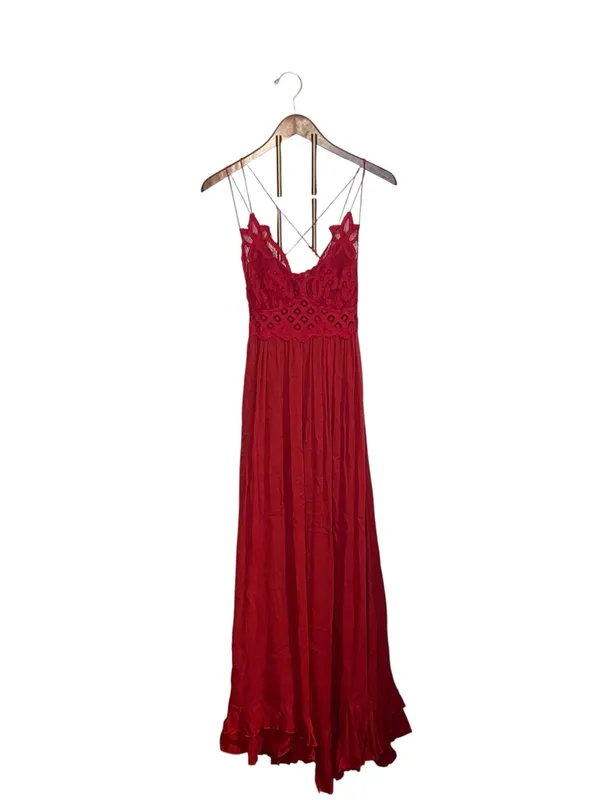 Free People Adella Lace Boho Maxi Slip Dress - Image 11