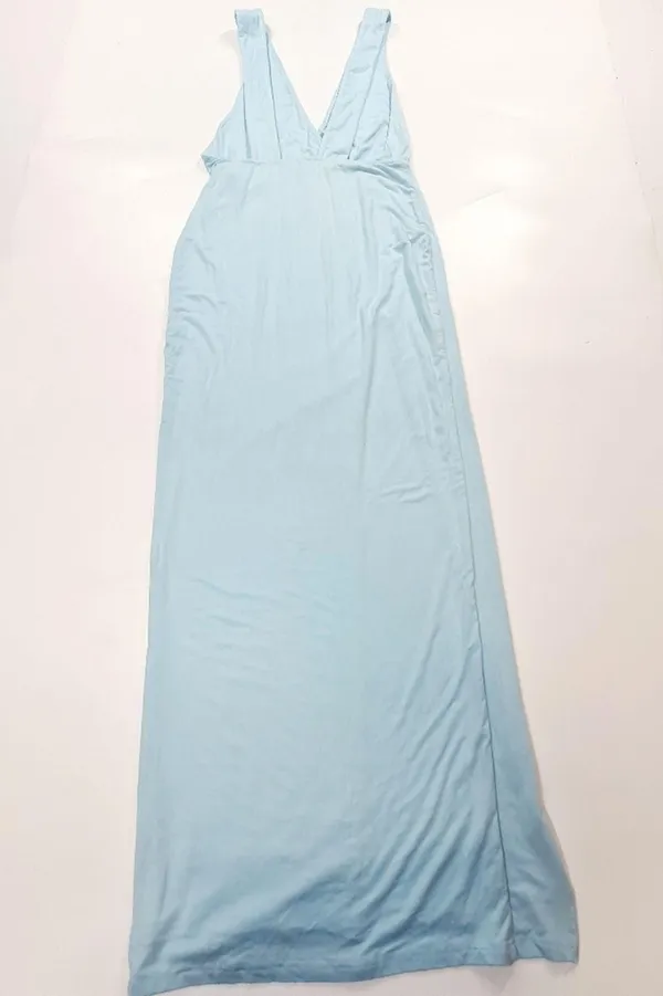Superdown Erika Deep V Jersey Maxi in Baby Blue Medium - Image 11