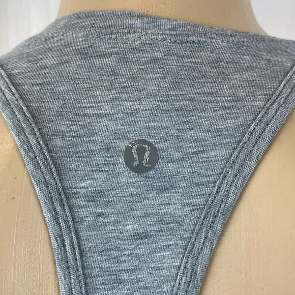 Lululemon Gray Sleeveless Racerback Athletic Sport Tank Top 6 - Image 4