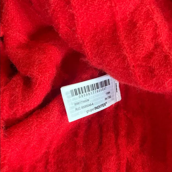 NWT ZARA Red Cable Knit Sleeveless Sweater Vest Super Soft Medium - Image 11