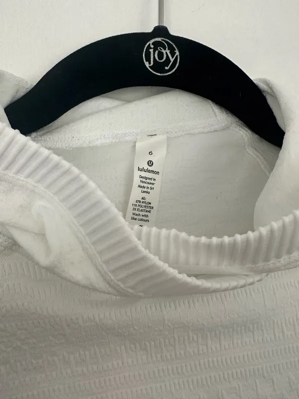 Lululemon Rest Less Hoodie White / White 6 - Image 6