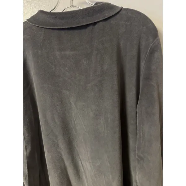 Midnight Velvet Women's Size 2X Gray Silver Embellishes Zip Up 2 pc‎ Track Suit - Image 10