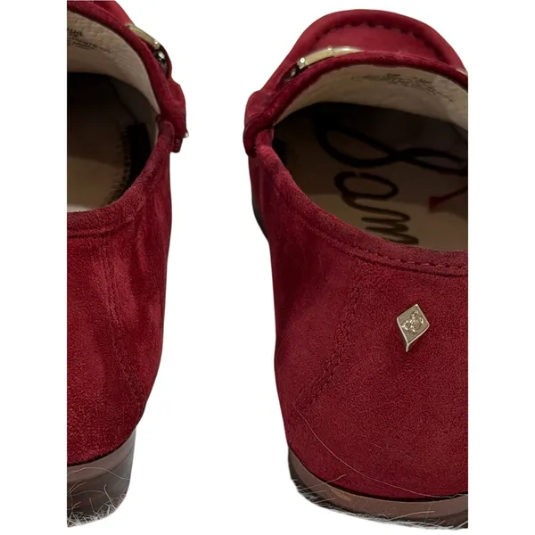 Sam Edelman Loraine Crimson/Scarlet Red Suede Bit Loafers| 6 - Image 6