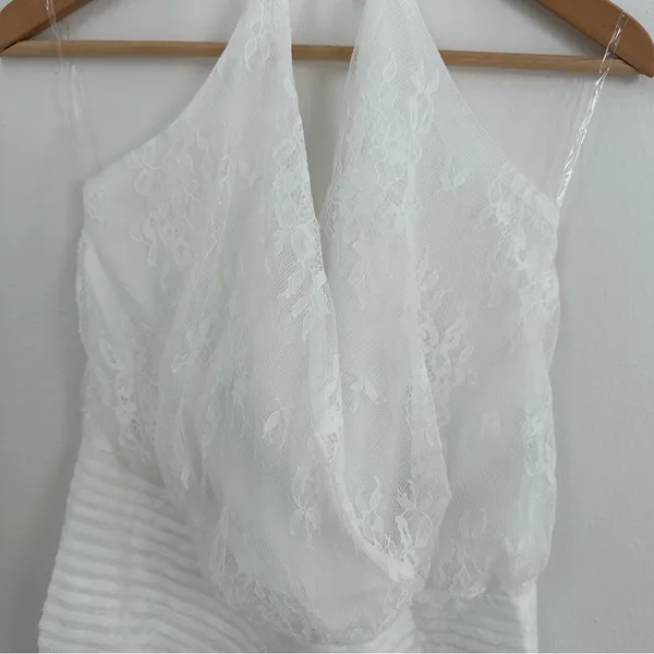 Peppermayo Reinhart Halter Maxi Dress White - Image 7