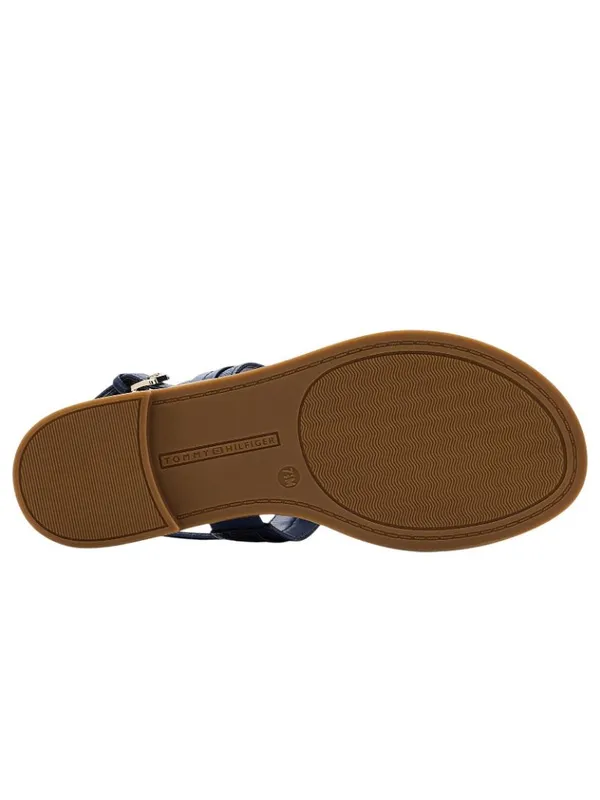 NWT Tommy Hilfiger Womens Cruman Emblem Sandals TWCRUMAN Dark Blue 6.5M - Image 6