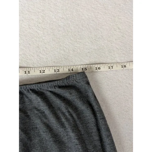 Coco Bianco Tiered Maxi Skirt Women's L Gray Elastic Waist Ruffle Bohemian Y2K - Image 5