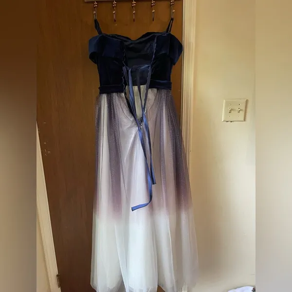 Fairy starfall ball velvet ombré tulle ballgown - Image 7