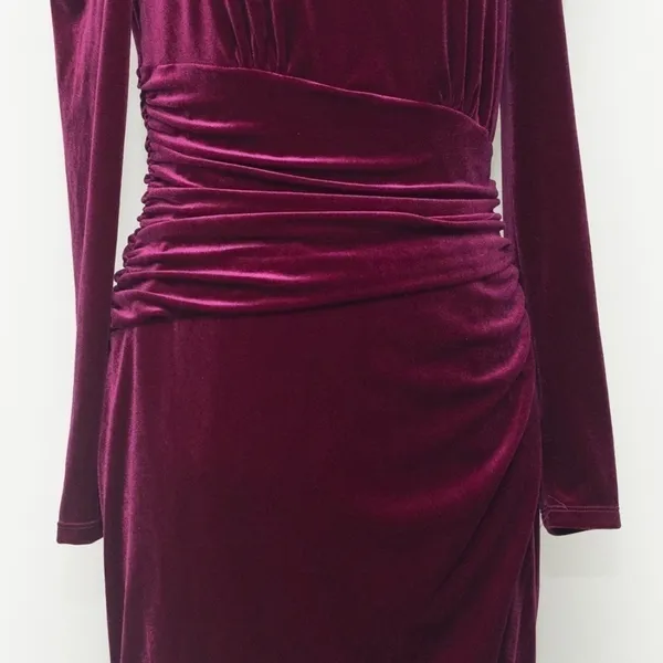 Lauren Ralph Lauren Velvet Cocktail‎ Dress Size 2 - Image 4
