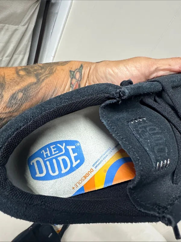 Hey Dude Kids Black Slip-On Moccasins - Image 3