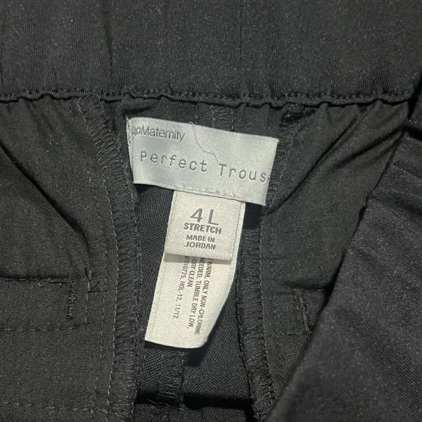 Gap Maternity Black Stretchy Pregnancy Work Pants - Image 8