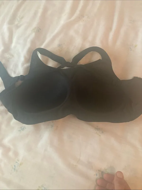 Nike Black Racerback Padded Sports Bra with White Swoosh - Image 12