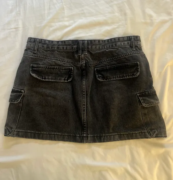 Denim Cargo Skirt - Image 3