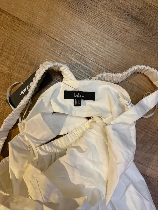 Lulu's Strolling Sicily White Pleated Backless Midi Dress With Pockets - Image 6