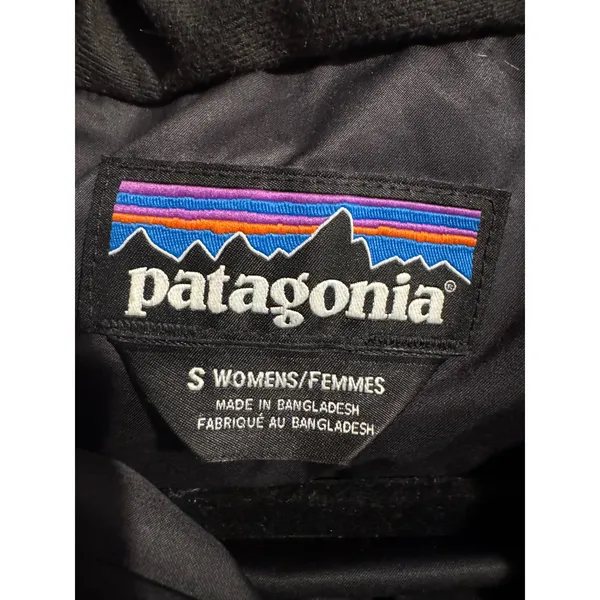 Patagonia Worn Wear Black Down Puffer Jacket Hooded Women Small STY28025FA17 - Image 7