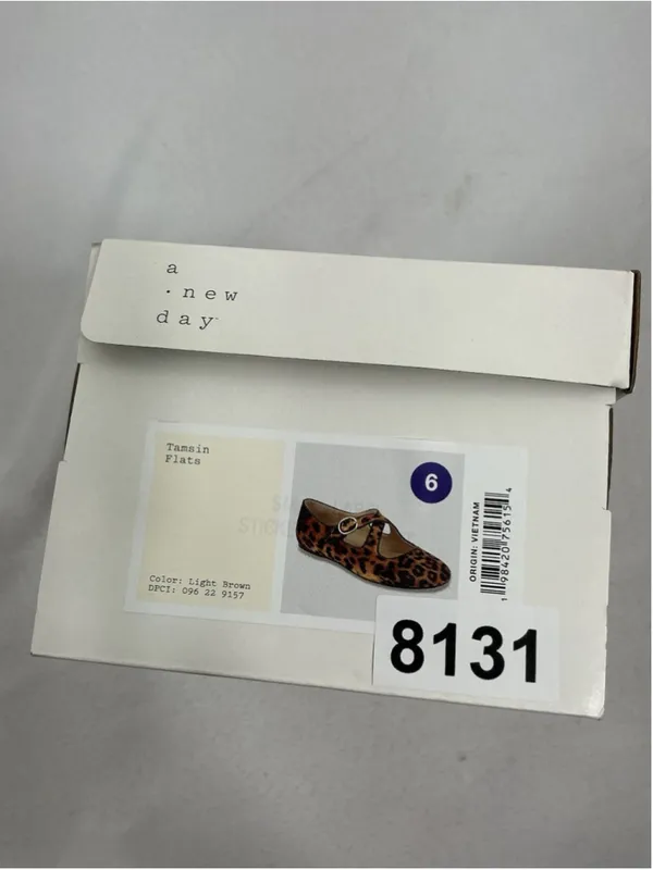 Womans New In Box A New Day Tamsin Leopard Print Mary Jane Flats 6 - Image 7
