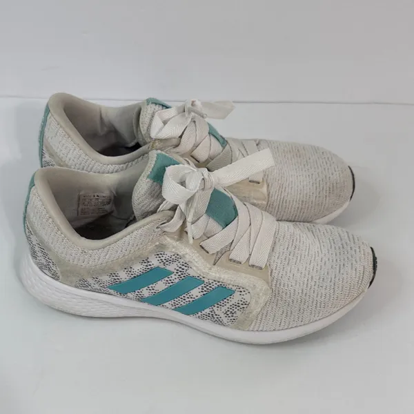 adidas Women's White Sneakers with Teal Accents - Image 4